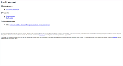 Desktop Screenshot of lafraze.net